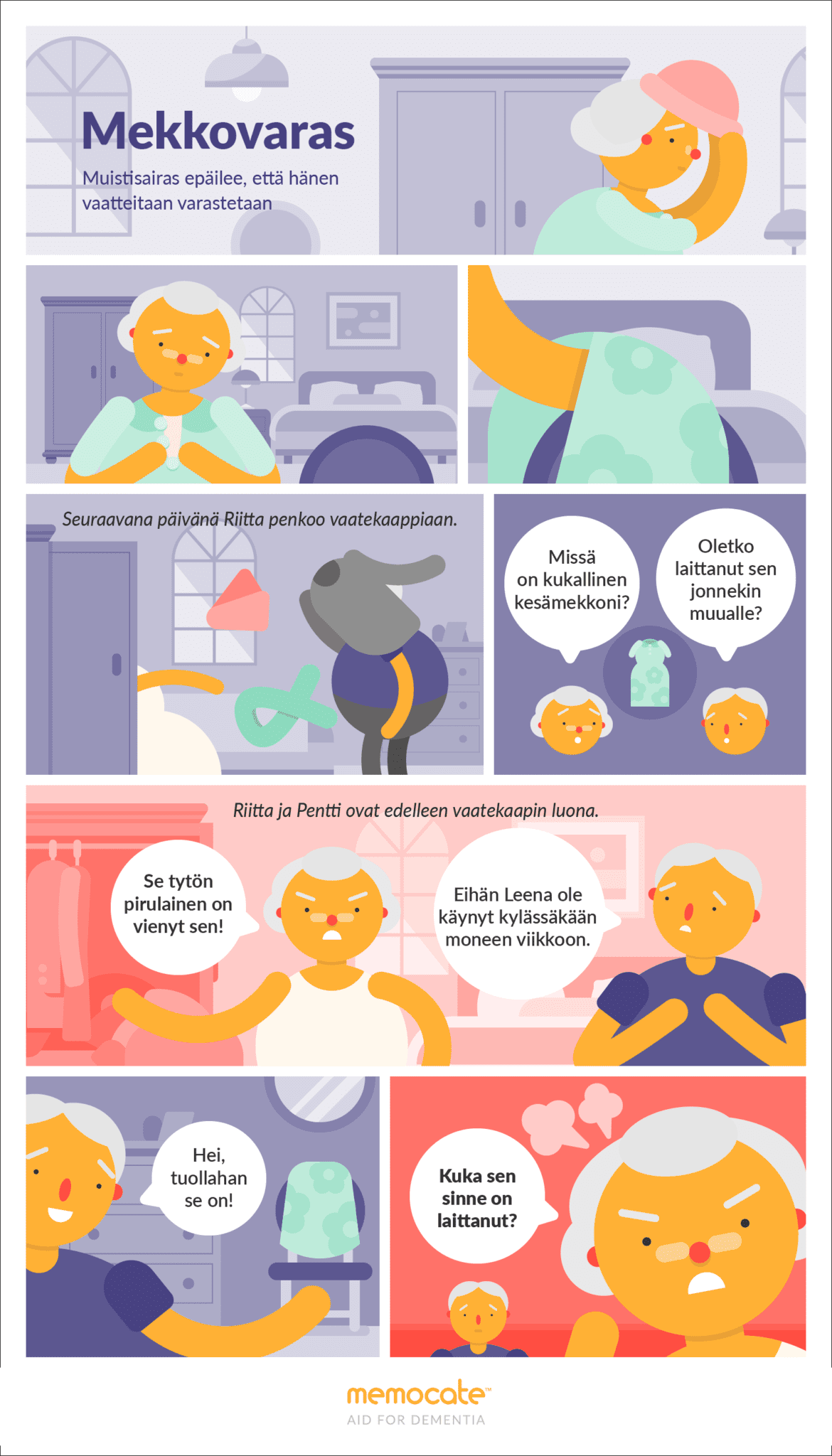 Sarjakuva: Mekkovaras — tarina muistisairaan syyttelystä hoitokodissa