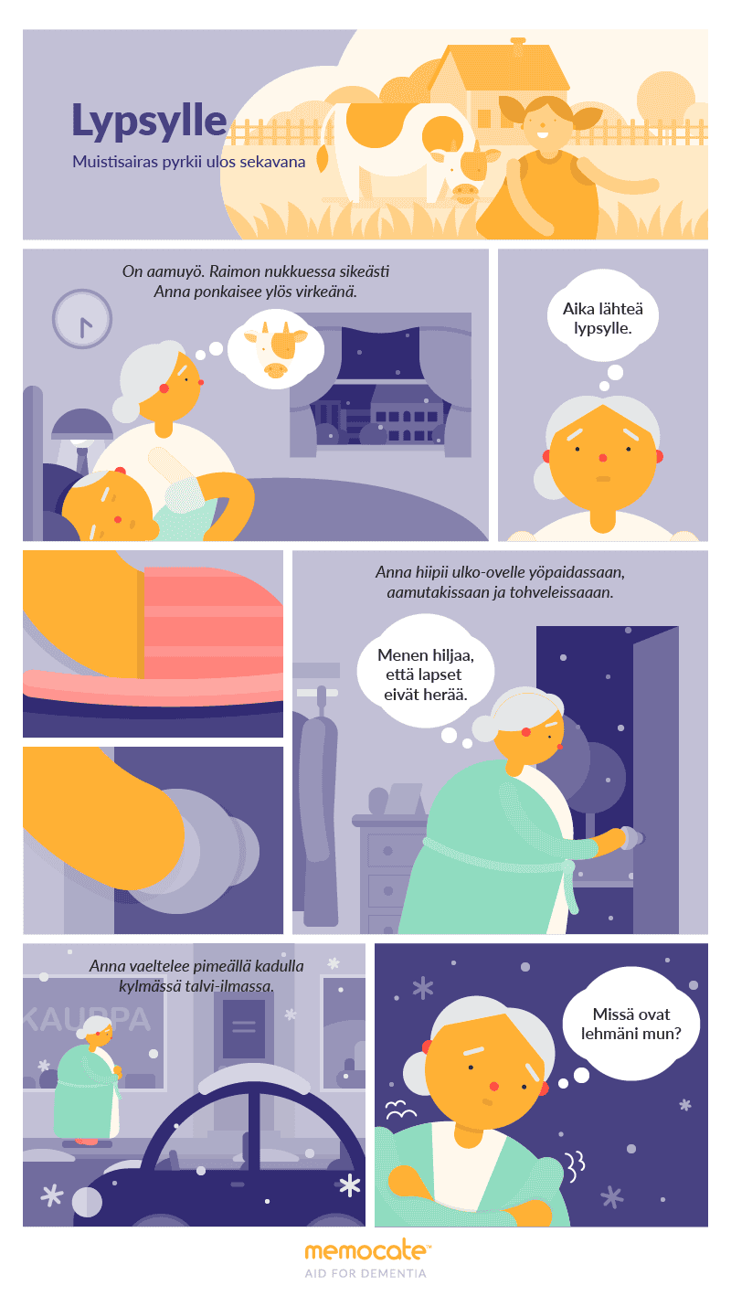 Sarjakuva: Lypsylle — tarina muistisairaan arjesta maatilalla